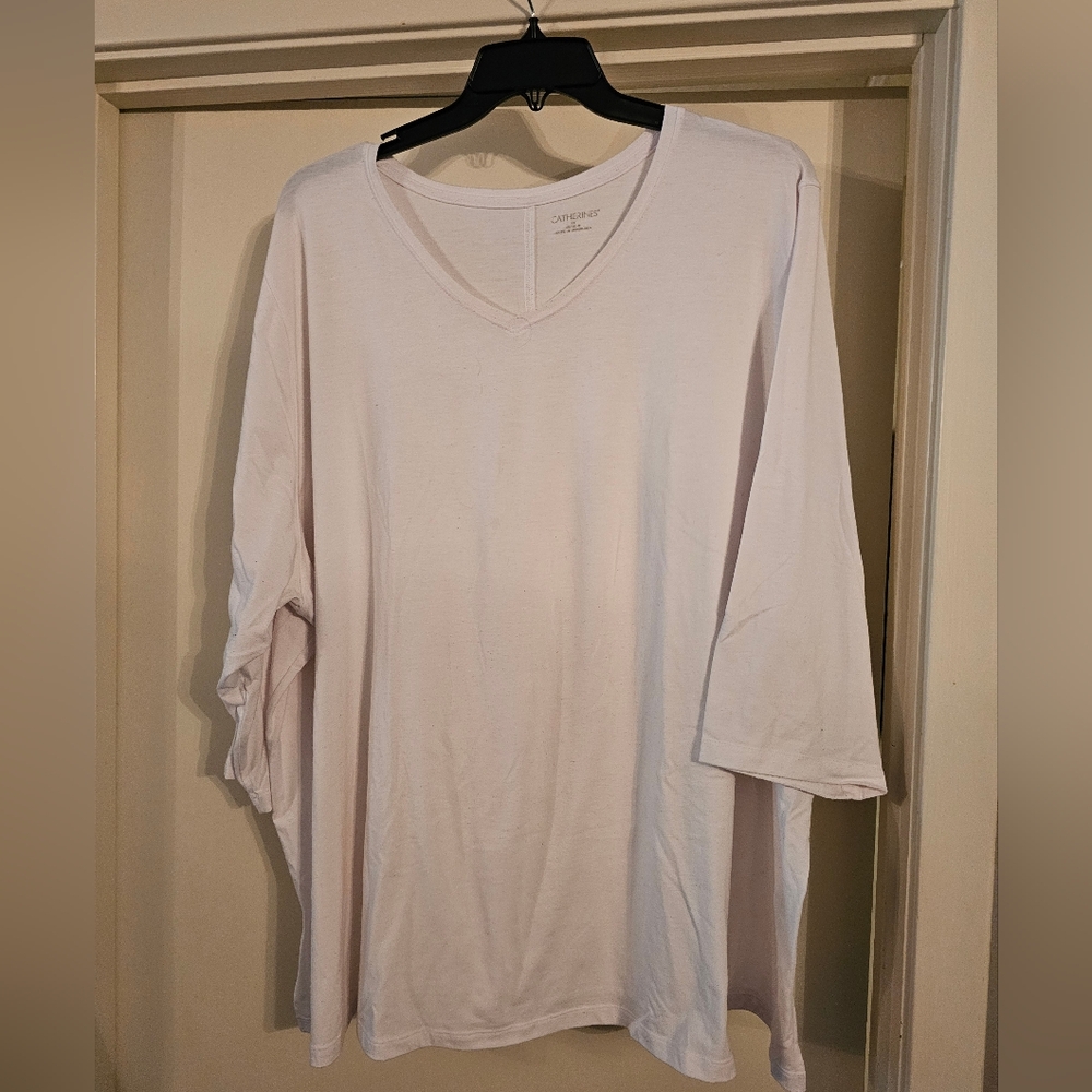 Catherines Soft Cream Long Sleeve Top